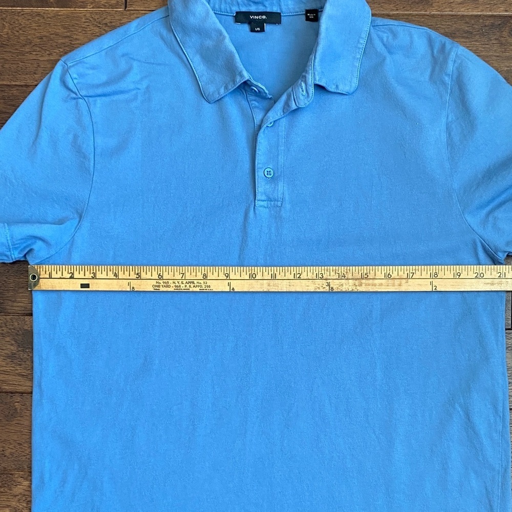 Vince Light Blue Polo Shirt - Picture 13 of 14